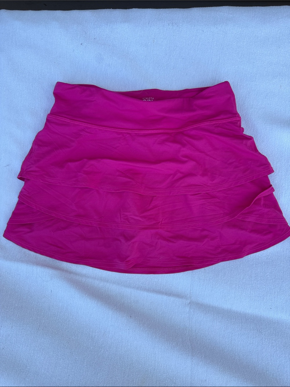 Athleta Hot Pink Layered Athletic Skort